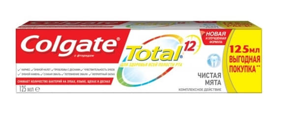 *Зубная паста Colgate Total 12 Чистая мята 125 мл *Зубная паста Colgate Total 12 Чистая мята 125 мл