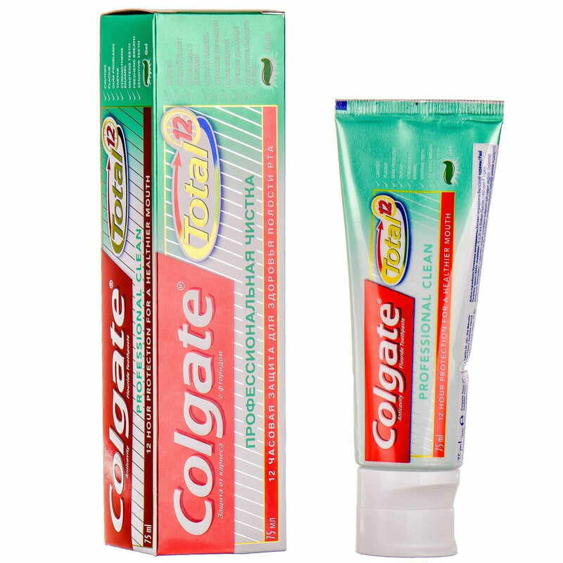 *Зубная паста Colgate Тотал 12 Профессиональное очищение 75 мл *Зубная паста Colgate Тотал 12 Профессиональное очищение 75 мл