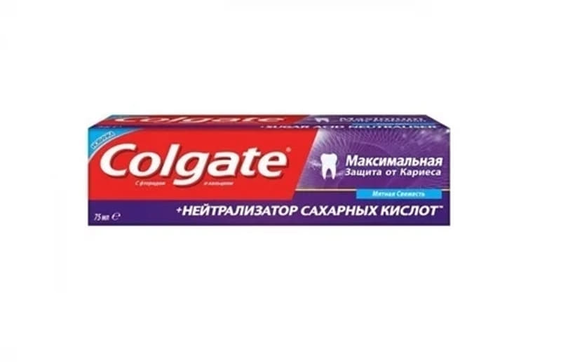 *Зубная паста Colgate Максимальная защита от кариеса + Нейтрализатор сахарных кислот 75 мл *Зубная паста Colgate Максимальная защита от кариеса + Нейтрализатор сахарных кислот 75 мл