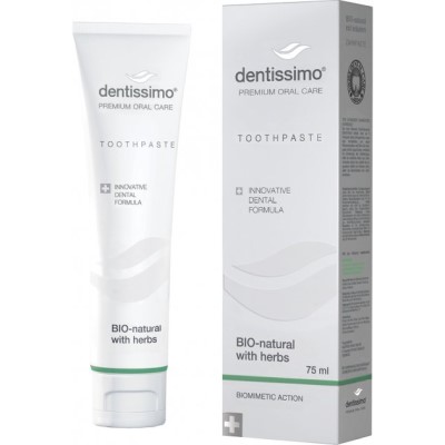 Зубная паста Dentissimo Bio-Natural With Herbs 75 мл Зубная паста Dentissimo Bio-Natural With Herbs 75 мл