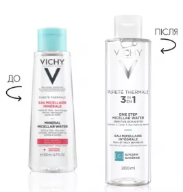 Вода міцелярна для обличчя та очей Vichy Пюрте Термаль для чутливої шкіри 200мл
