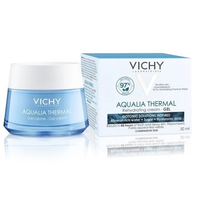 Гель-крем для обличчя Vichy Аквалія Термаль Глибоке зволоження для нормальної та комбінованої шкіри 50мл