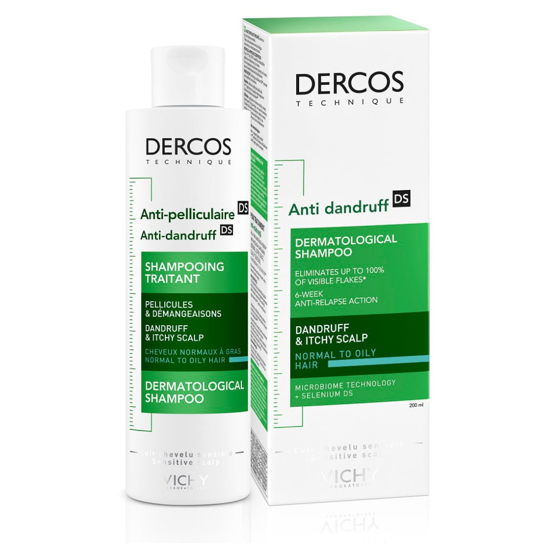 Шампунь для волосся Vichy Деркос проти лупи посиленої дії для нормального та жирного волосся 200мл