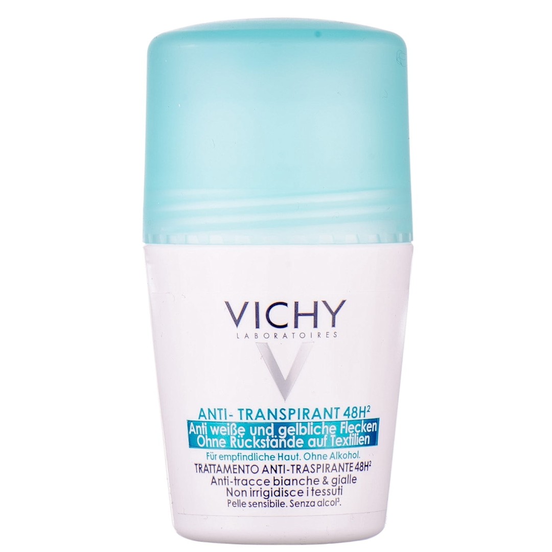 Дезодорант-антиперспірант кульковий Vichy 48 годин проти білих слідів та жовтих плям 50мл