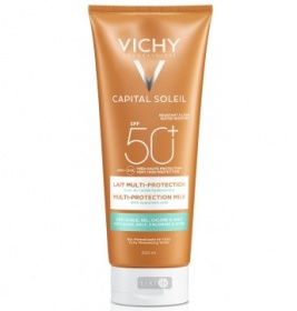 *Молочко Vichy Капіталь Солей Сонцезахисне водостійке з гіалуроновою кислотою та технологією Мульти-захист SPF 50+ 200 мл