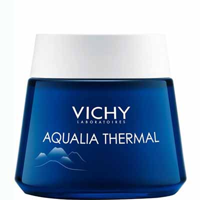 *Крем-гель Vichy Аквалія термаль нічний СПА для глибокого зволоження шкіри обличчя 75 мл