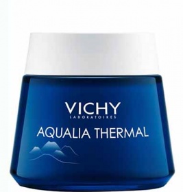 *Крем-гель Vichy Аквалія термаль нічний СПА для глибокого зволоження шкіри обличчя 75 мл