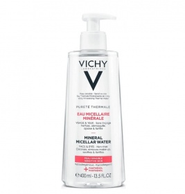 *Розчин Vichy Міцелярний Пюрте Термаль для зняття макіяжу для чутливої шкіри 400 мл