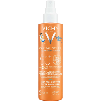 *Спрей-флюид Vichy Капиталь Солей Солнцезащ водостойкий для детей SPF 50+ 200 мл *Спрей-флюид Vichy Капиталь Солей Солнцезащ водостойкий для детей SPF 50+ 200 мл