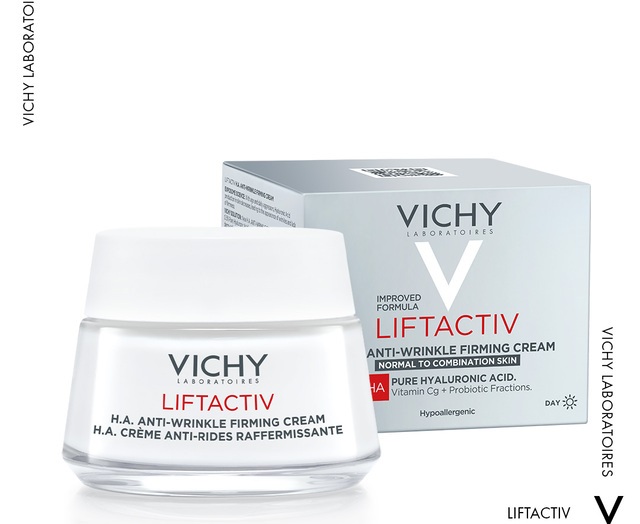 Крем для обличчя Vichy Ліфтактив HA, що розгладжує, з гіалуроновою кислотою для нормальної та комбінованої шкіри 50мл
