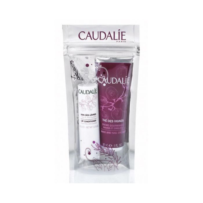 *Набор Caudalie2349 Thе des Vignes(Крем для рук 30 мл+Кондиционер для губ Увлажн. антиоксидант 4,5г)