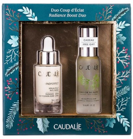*Набор Caudalie2519 Vinoperfect RadianceBoost Duo (Эликс. д/лица 30мл+Сывор. д/кор. цвета лица 30мл)