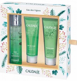 *Набор Caudalie2522 Eau des Vignes (Гель д/душа 50 мл+Вода туал. 50 мл+Крем питат. д/тела 50 мл)