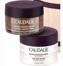 *Набор Caudalie2525 Spa at Home Body (Скраб Каберне 150 г+Бальзам д/тела 225 мл)