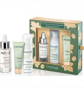 *Набор Caudalie2528 Body Xmas Cracker (Ти де Винь:Вода туал.10мл+Гель д/душа 30мл, Крем д/тела 30мл)