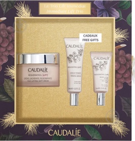 Набір Caudalie Resveratrol Immediate Lift Trio(Крем-ліфтінг 50мл+Сироватка укріпл.10мл+3187-2 Зразок Бальзам-ліфтінг д/контуру очей 5мл)