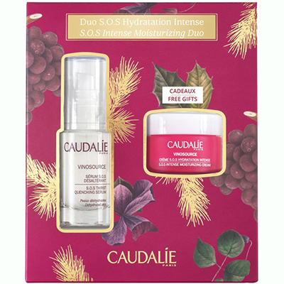 Набір Caudalie Vinosource SOS Intense Duo(Зволож.сиворотка S.O.S 30мл+Зволожуючий крем S.O.S 25мл)