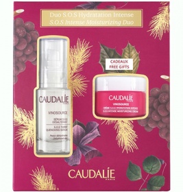 Набір Caudalie Vinosource SOS Intense Duo(Зволож.сиворотка S.O.S 30мл+Зволожуючий крем S.O.S 25мл)