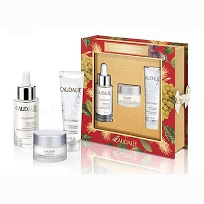 Набір Caudalie Vinoperfect Anti-dark Spot Experts (Сироватка 30мл+Крем д/рук 30мл+Крем гліколевий 15мл)