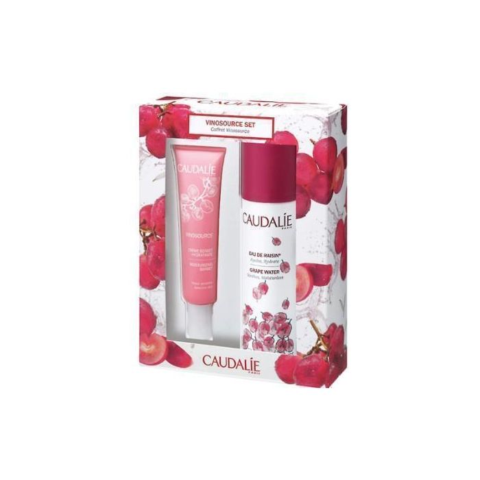 *Набір Caudalie2573 Vinosource Set 2018 (Крем сорбет зволож. 40мл+Вода виногр. звол. 75мл)