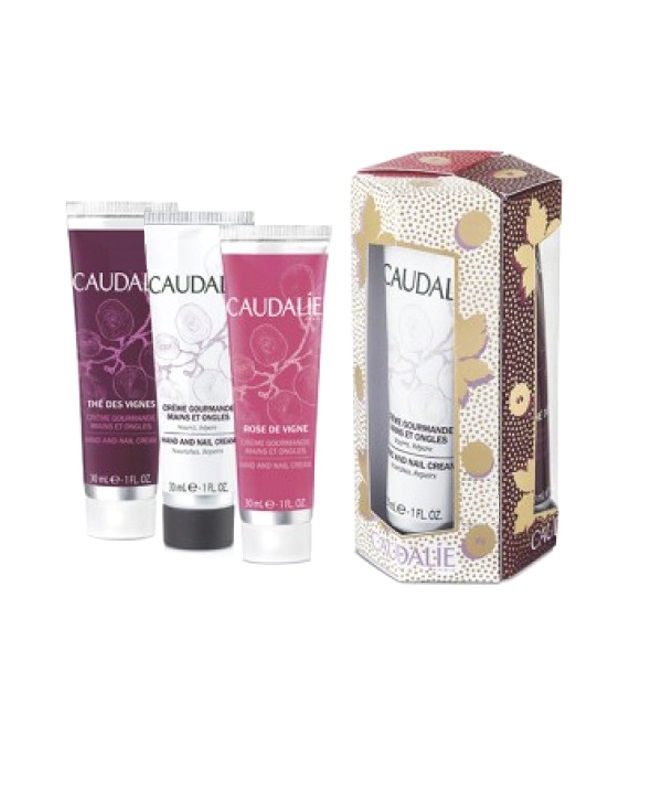 Набір Caudalie2620 Hand Cream Trio 2019(Крем д/рук та нігтів 30мл+Крем для рук The des Vignes 30мл+Крем для рук Rose des Vigne 30мл)