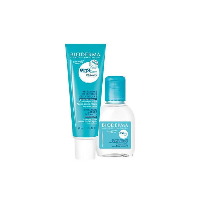*Набір Bioderma АВСDerm крем Періораль для шкіри навколо рота 40мл+ вода Н2О міцелярна 100мл
