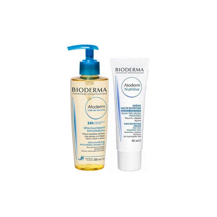 *Набор Bioderma Атодерм (Масло для душа 200мл+Бальзам питательный для лица 40мл) *Набор Bioderma Атодерм (Масло для душа 200мл+Бальзам питательный для лица 40мл)