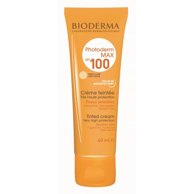 *Крем Bioderma 028552С Фотодерм МАХ тональний світлий SPF-100 40мл
