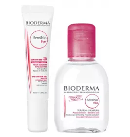 *Набір Bioderma Сансибио крем-гель для контура глаз 15мл+ Сансибио Н2О 100мл