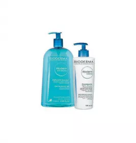 *Набор Bioderma Атодерм очищающий гель для душа 1л+Атодерм крем 500мл