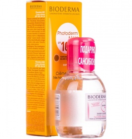 *Набор Bioderma 8552 Фотодерм Max тональный крем светлый 40мл + САНСИБІО Н2О 100мл
