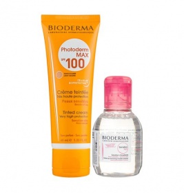 *Набір Bioderma Фотодерм Max тональный крем 40мл + Сансибио Н2О 100мл