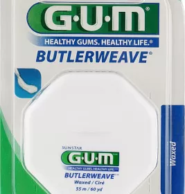 *Зубная нить GUM Dental Floss вощенная 55 м