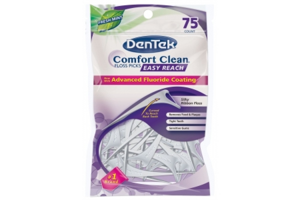 *Флосc-зубочистка DenTek Комфортное очищение 75шт. *Флосc-зубочистка DenTek Комфортное очищение 75шт.