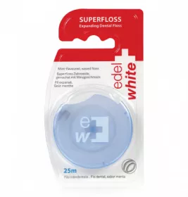 Зубна нитка-флос Edel White, що розширюється 25м