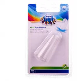 *Щітка Canpol для чищення перших зубів силіконова