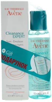 *Набір Avene Клінанс Експерт Емульсія 40мл + Гель очищуючий 100мл