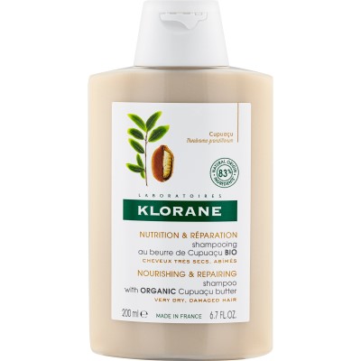 *Шампунь Klorane живильний та відновл. з органічною олією купуасу 200мл