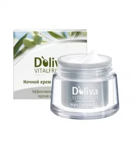 *Крем Doliva Vitalfrisch нічний догляд для обличчя 50 мл