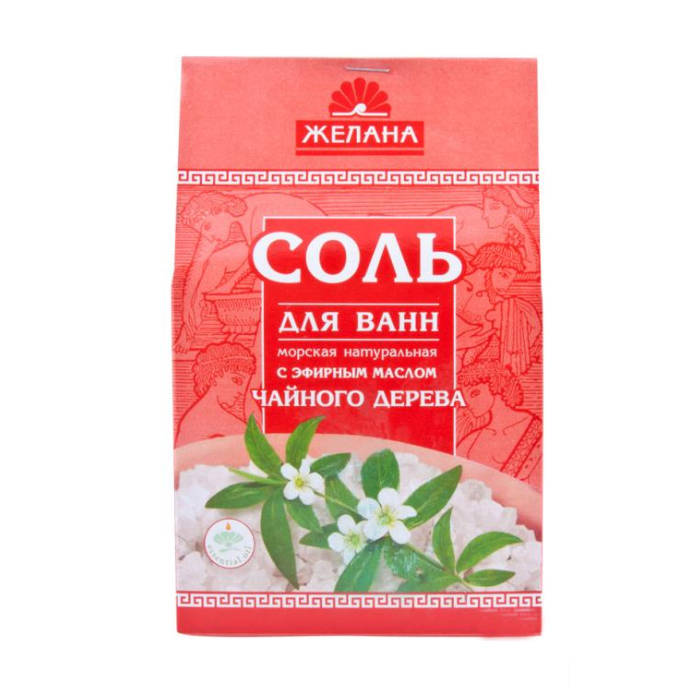 *Соль04 д/ванны Желанна с маслом Чайного дерева 500г *Соль04 д/ванны Желанна с маслом Чайного дерева 500г