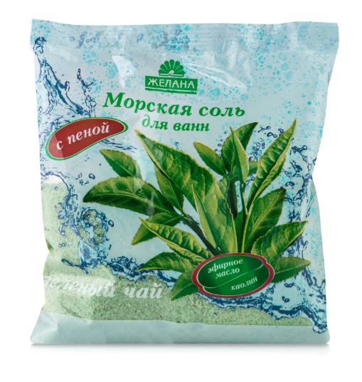 *Сіль06 д/ванн Желанна з піною з олією Зеленого чаю 500г