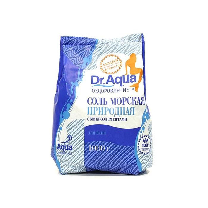 *Соль д/ванн Желанна морская натуральная 1кг