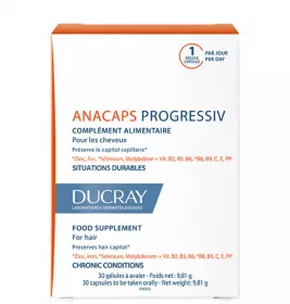 *Капсулы Дюкрей Анакапс Прогрессив при хроническом выпадении волос №30