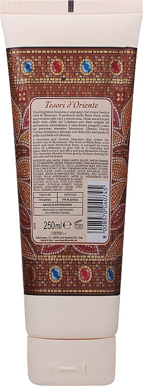 *Ароматический гель для душа Tesori d’Oriente Черная роза и лабданум 250 мл