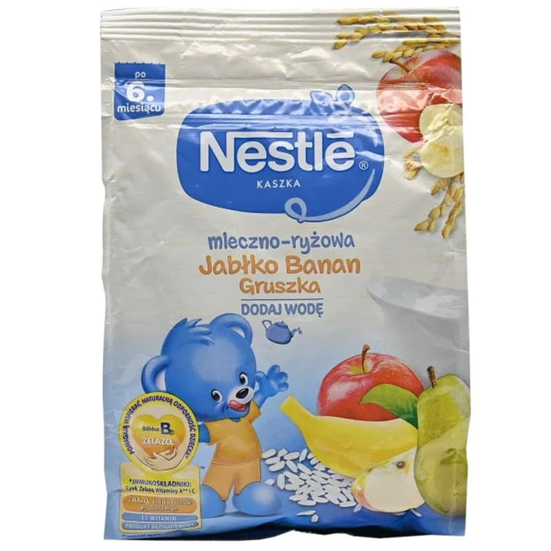 *Каша Nestle молочная рисовая с бананом/яблоком/грушей и бифидобактериями с 6 мес 230 г *Каша Nestle молочная рисовая с бананом/яблоком/грушей и бифидобактериями с 6 мес 230 г