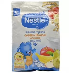 Каша Nestle молочна рисова з бананом/яблуком/грушею і біфідобактеріями з 6 мес 230 г