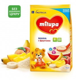 Каша Milupa манная с фруктами для детей от 6-ти мес 210г