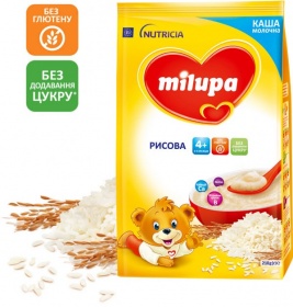 Каша Milupa рисовая для детей от 4-х мес 210г