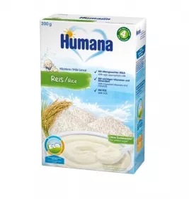 *Каша Humana молочная Рисовая 200г (775603)