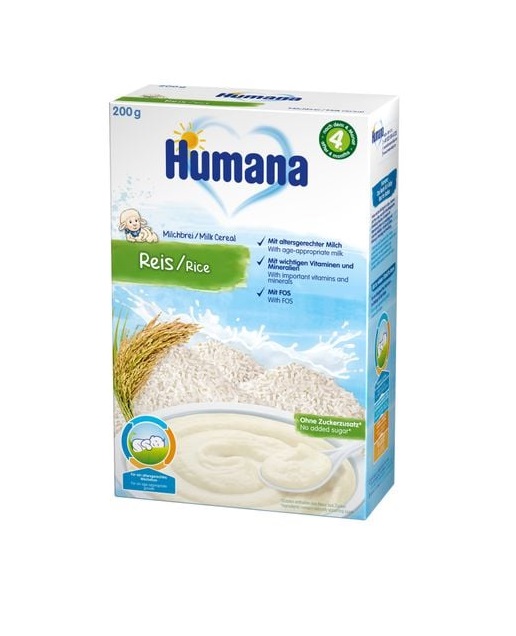 *Каша Humana молочна Рисова 200г (775603)